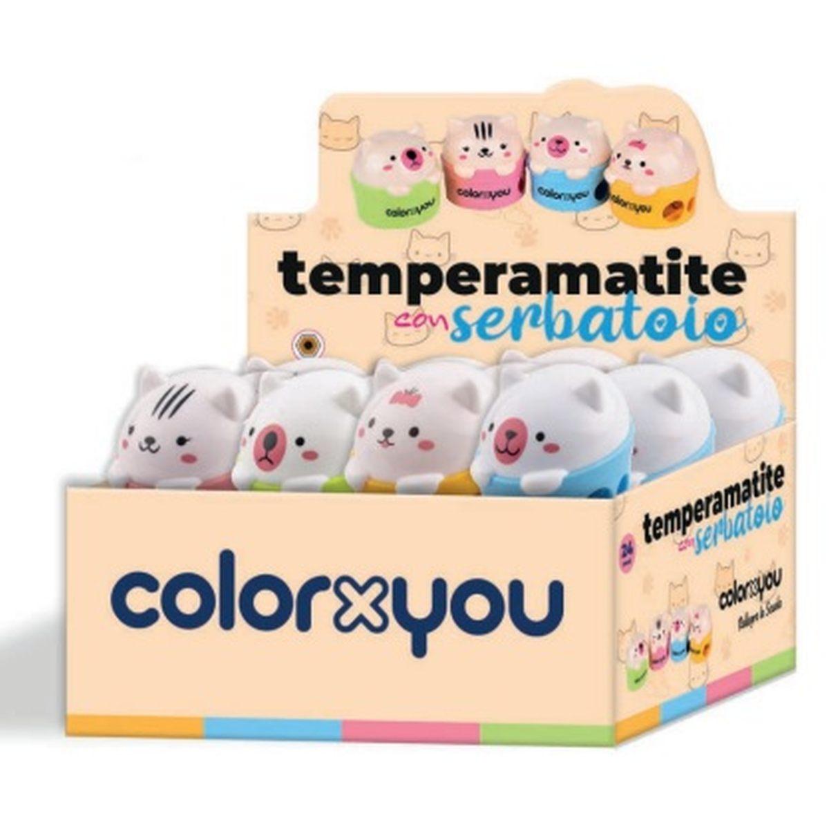 Temperamatite a 2 fori con serbatoio