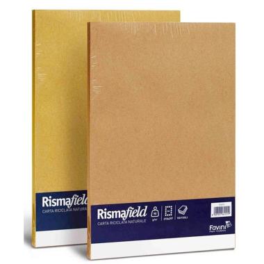Favini rismafield carta riclicata a3 90gr 100fg nocciola
