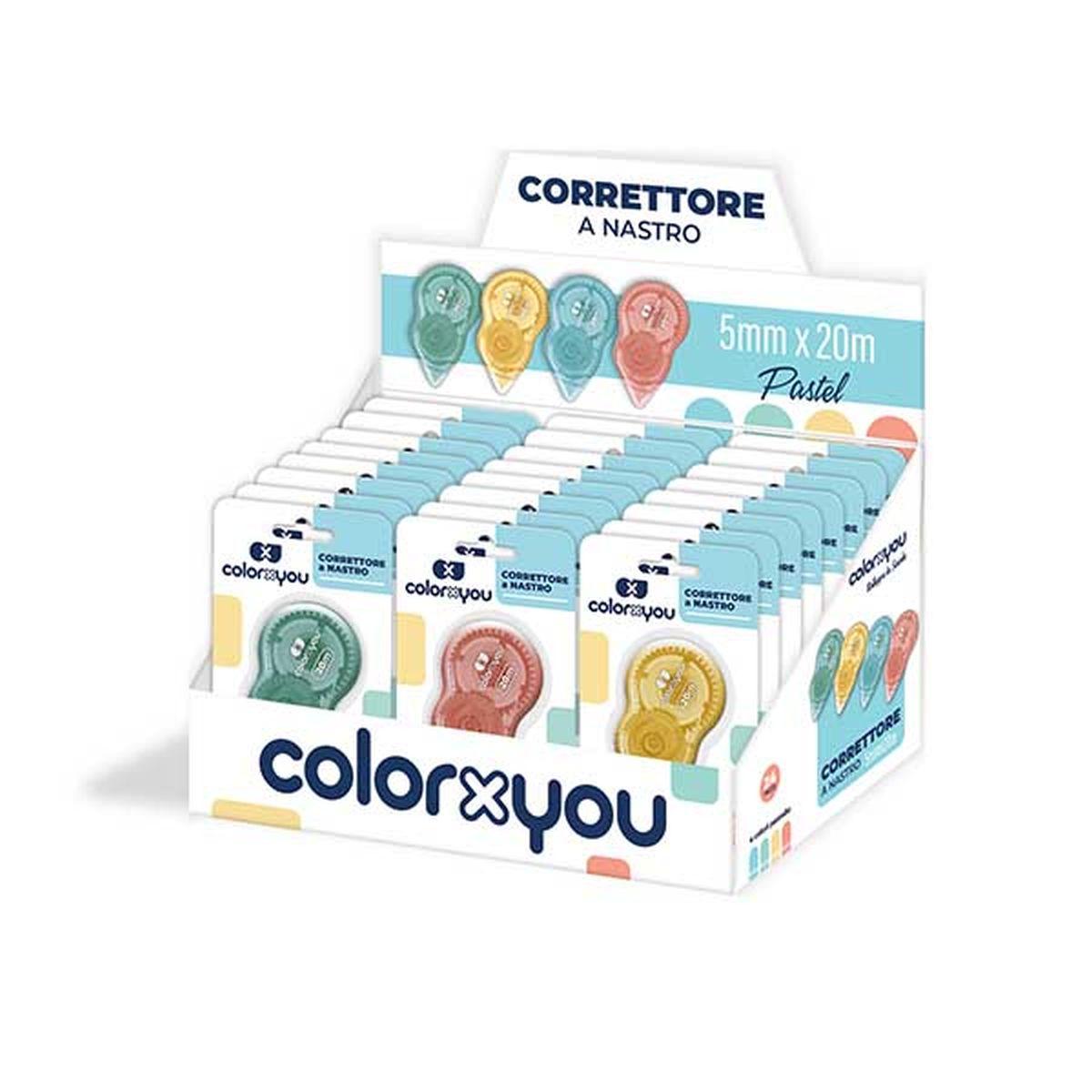 Correttore a nastro 5 mm x 20 m pastel