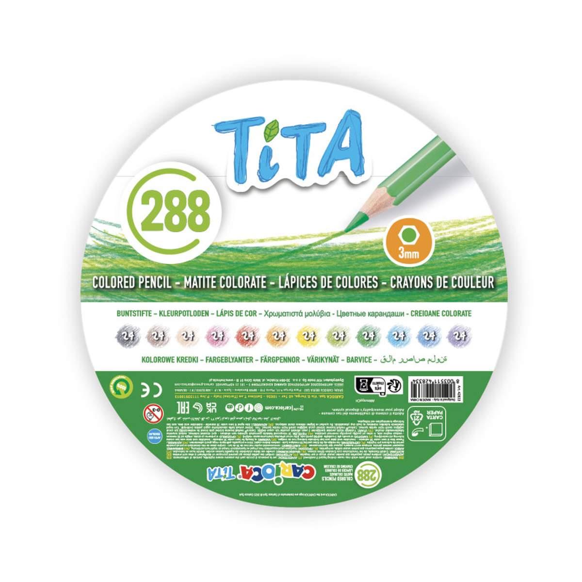 Carioca matite tita school box - 288 pz