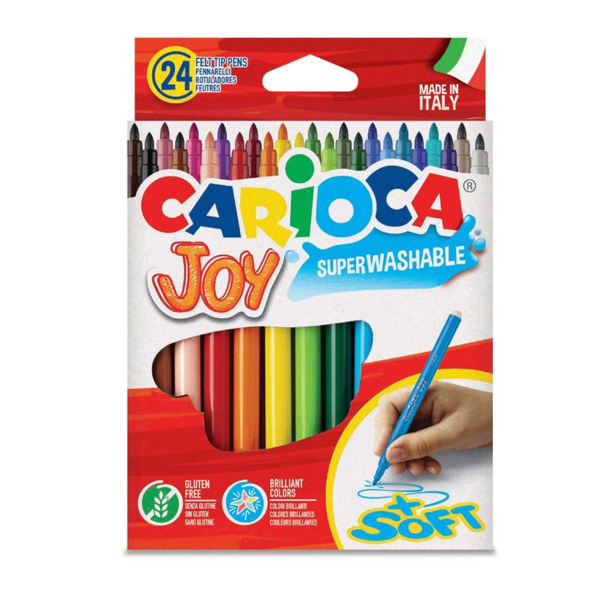 Carioca pennarelli punta fine joy - 24 pz