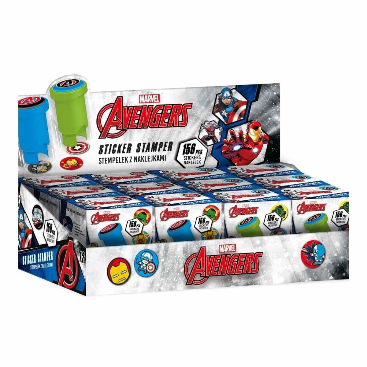 Timbro con adesivo avengers 156 sticker