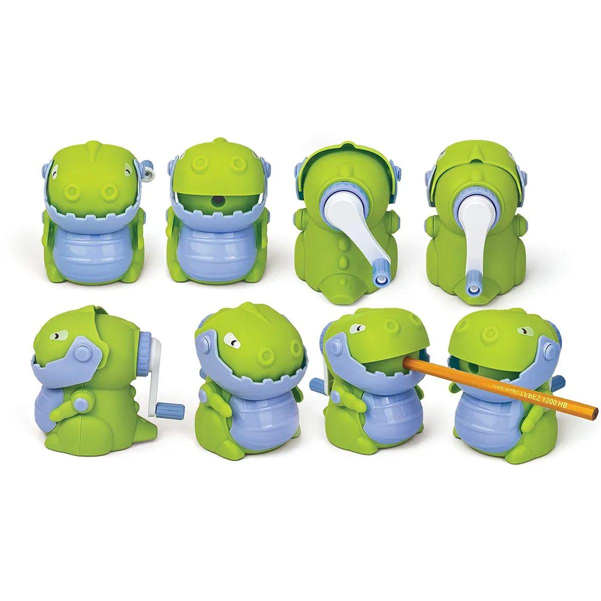 Temperamatite da scrivania riccioli con fantasie unicorno & dino