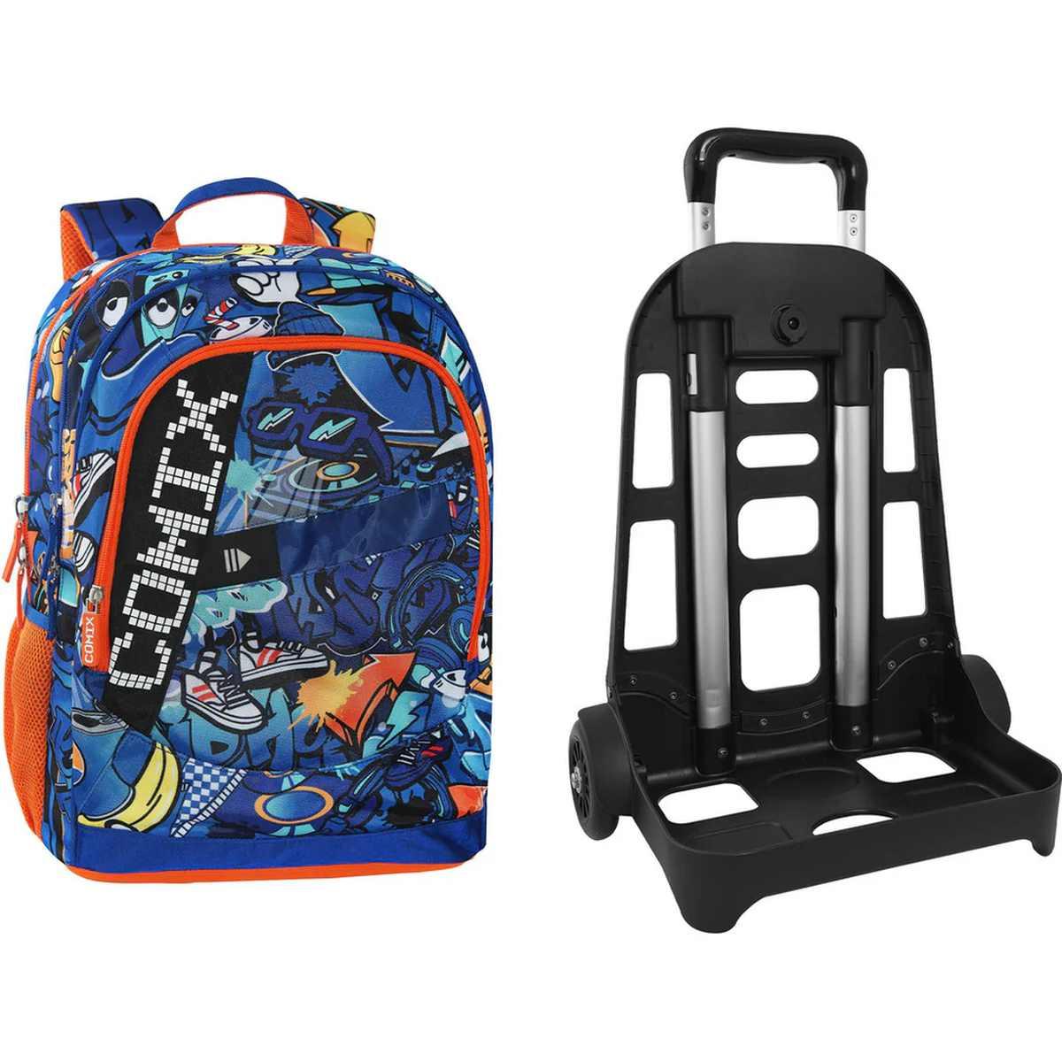 Zaino trolley staccabile comix bright