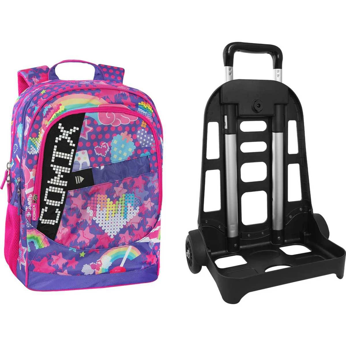 Zaino trolley staccabile comix bright