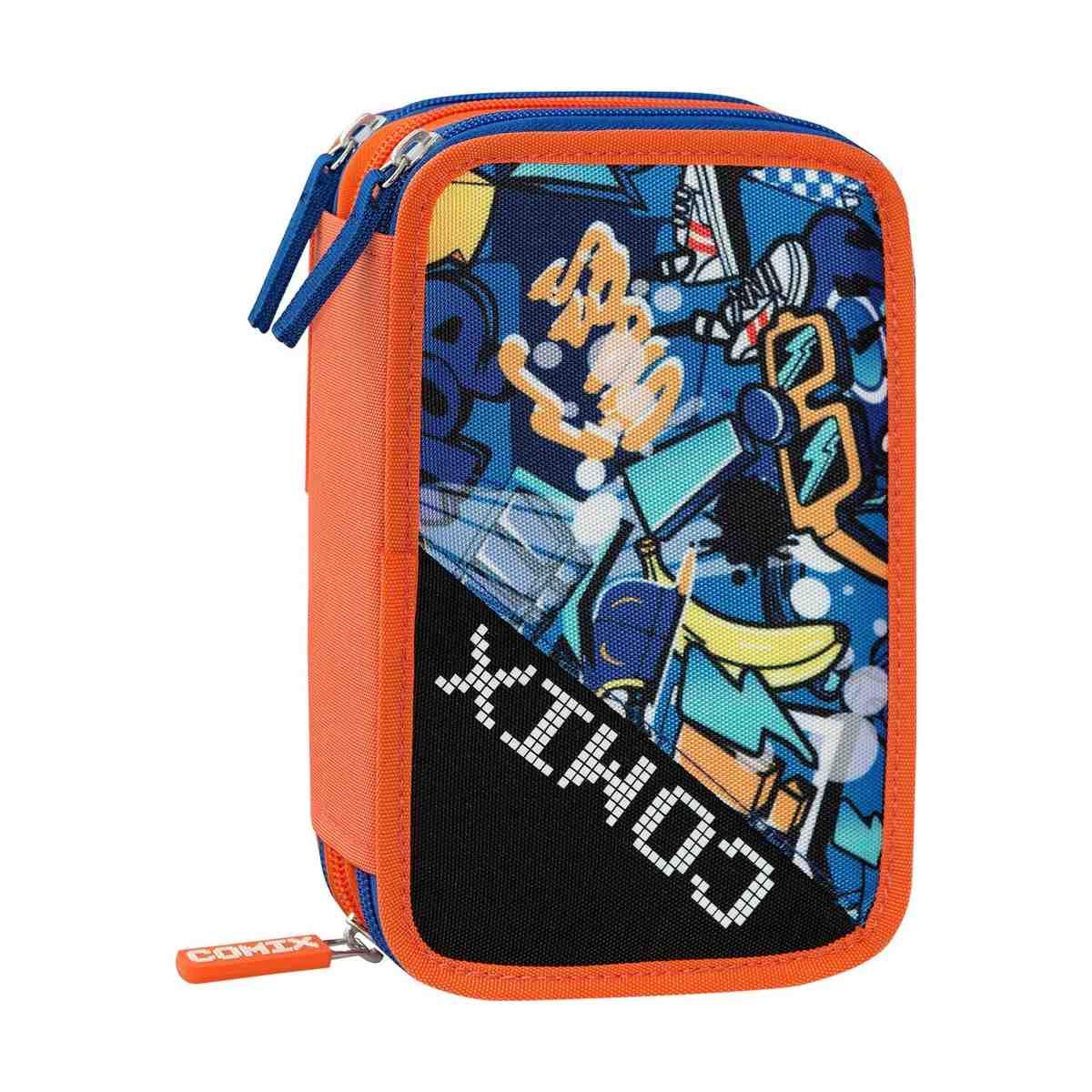 Astuccio 3 zip comix bright