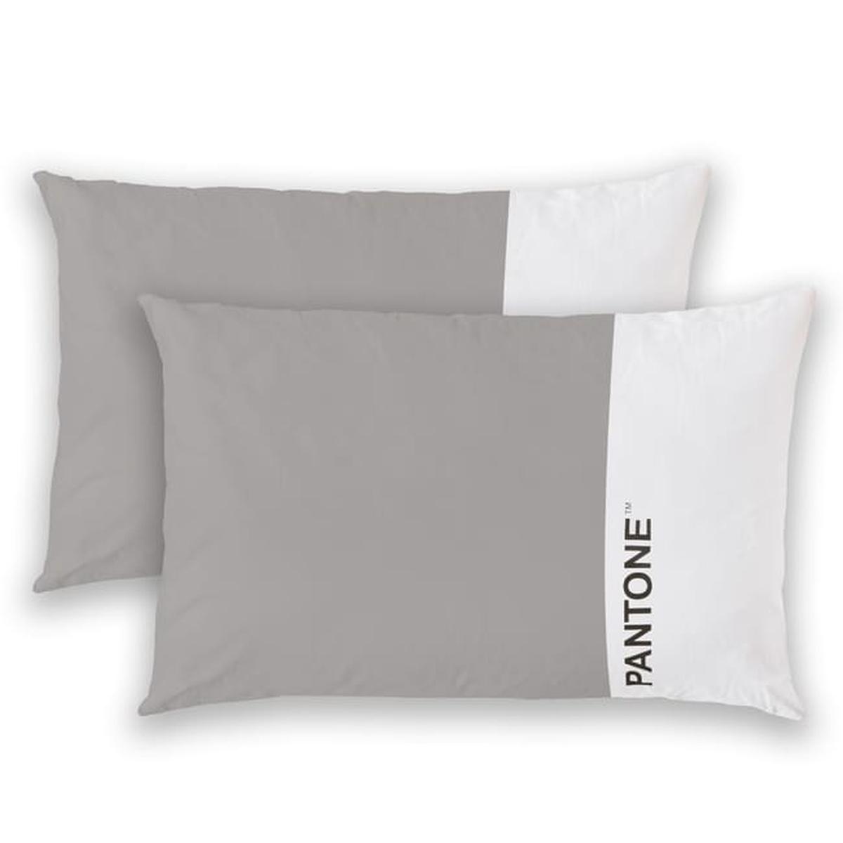 Pantone - federe cuscino letto con patella  - 50 x 80cm - 100% cotone