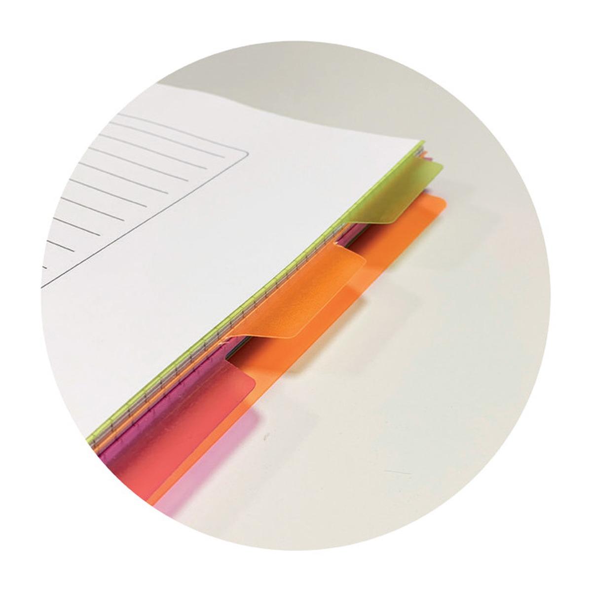 Trascolor quaderni spiralati con divisori a5 5 divisori 120fg 70gr