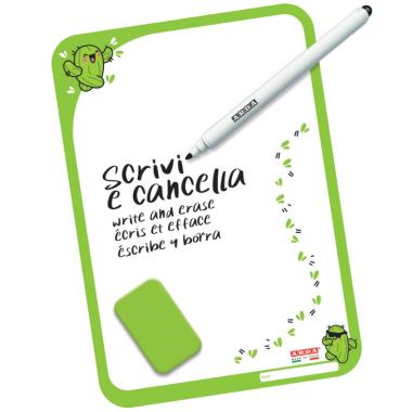 Lavagne bifacciali superficie in cartone plastificato - fancy - 18 x 25 cm