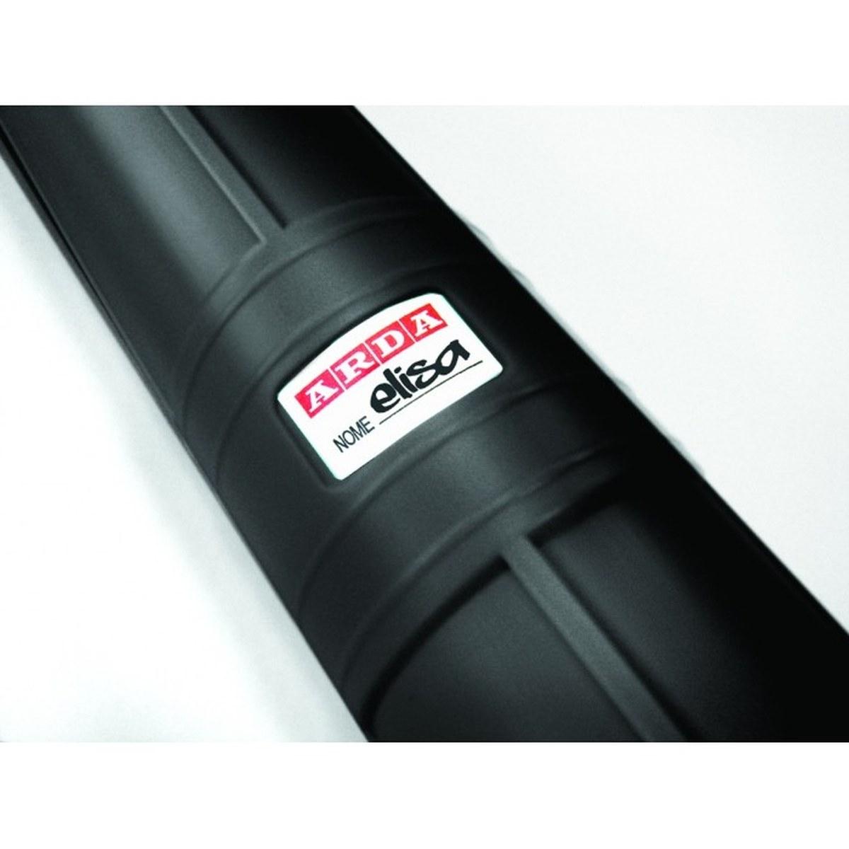 Tubo portadisegni estensibile con tracolla cm. 43- 76 Ø 6,8 nero arda