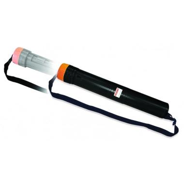 Tubo portadisegni estensibile con tracolla cm. 43- 76 Ø 6,8 nero arda