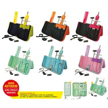 Arda - balaustrone in metallo con frizione e prolunga in astuccio stand-up