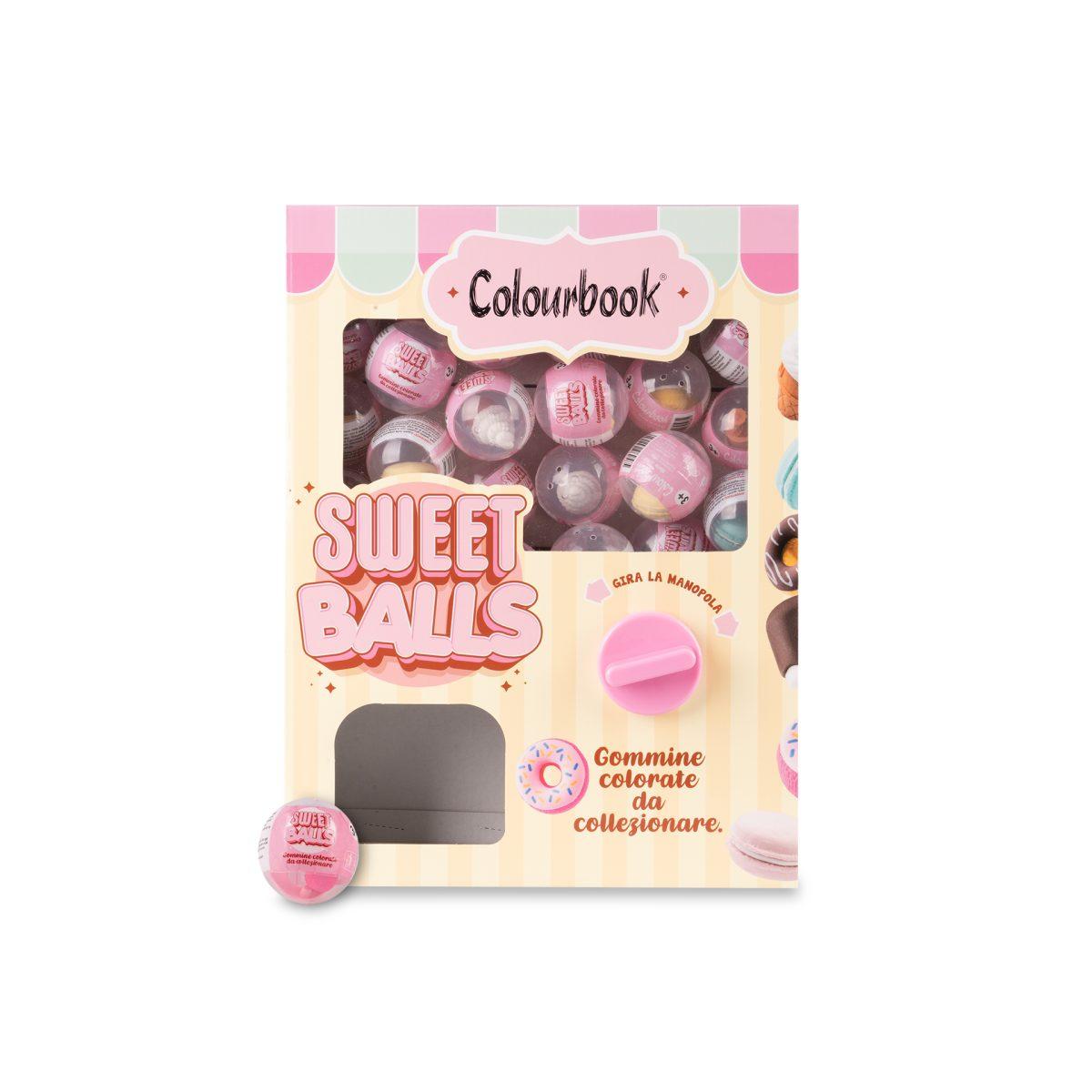 Distributore gomma da cancellare sweet balls colourbook