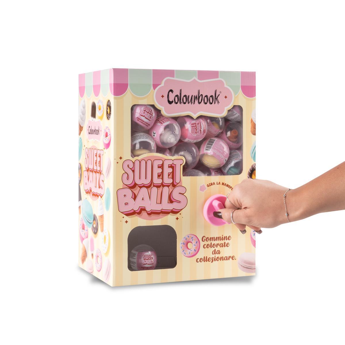Distributore gomma da cancellare sweet balls colourbook