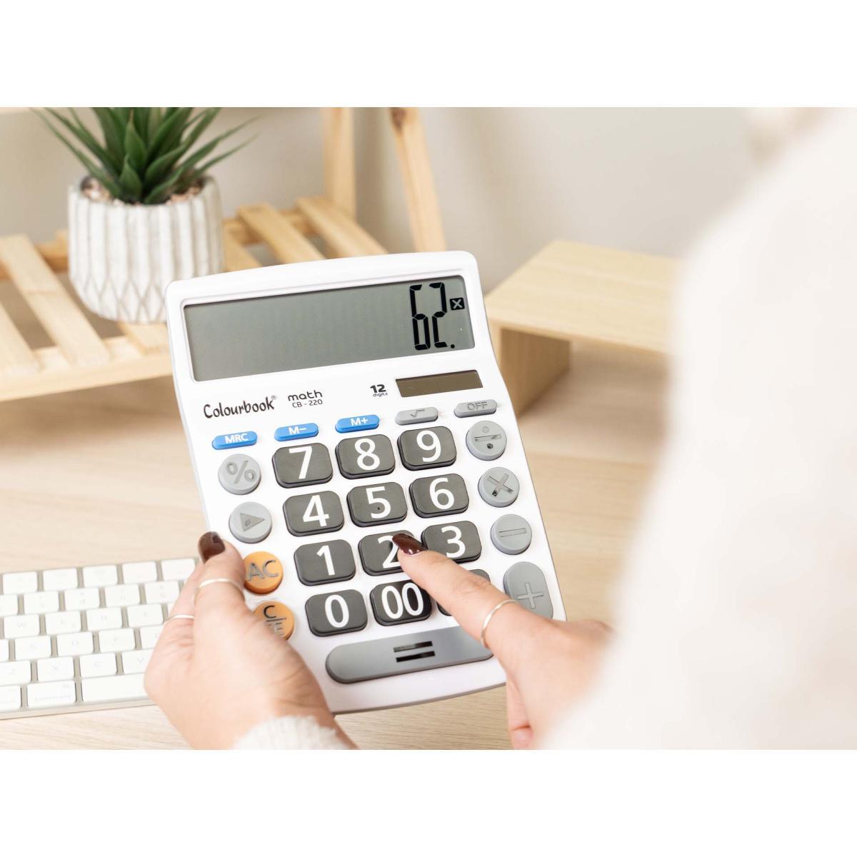 Calcolatrice da tavolo math cb-220 12 cifre