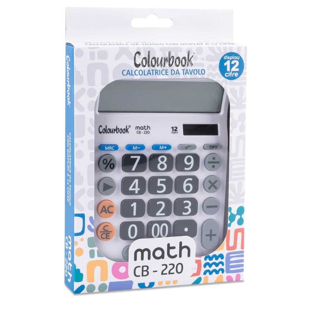 Calcolatrice da tavolo math cb-220 12 cifre