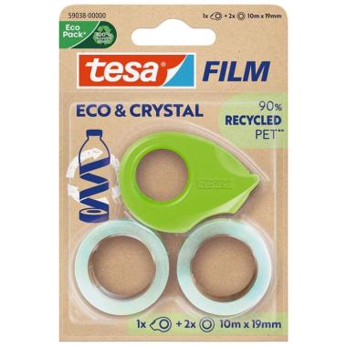 Tesafilm® eco & crystal mini dispenser - 10m x 19mm