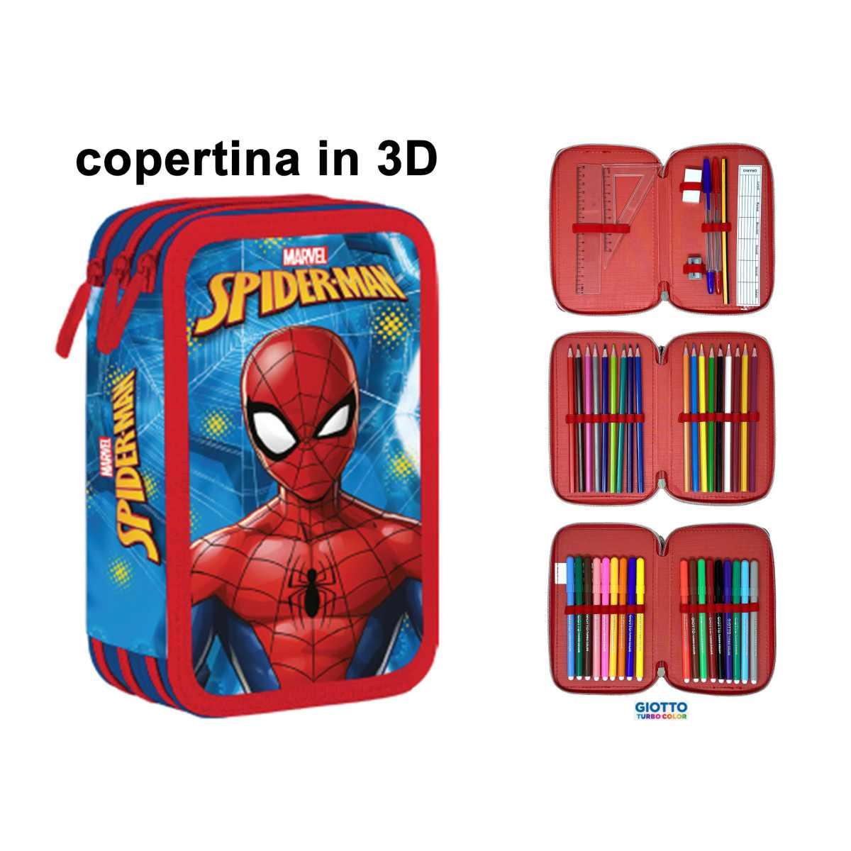 Astuccio 3 zip 18+18 exclusive spiderman b
