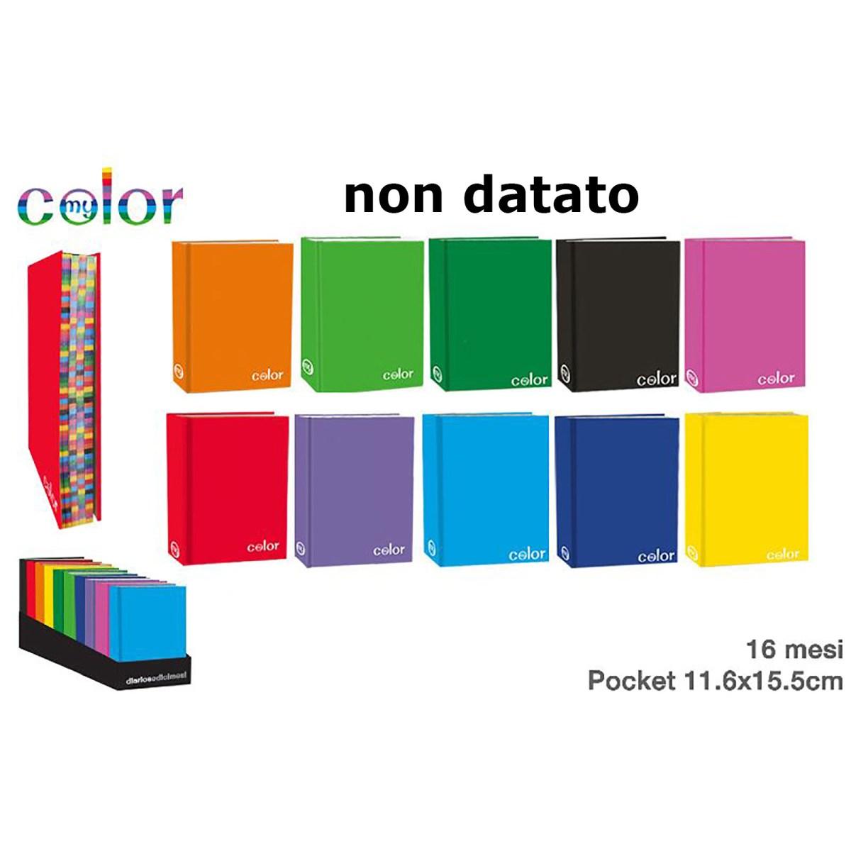 Diario pocket 11,6 x 15,5 cm 16 mesi