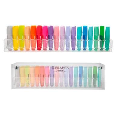 Basetta 18 evidenziatori tintaunita palette
