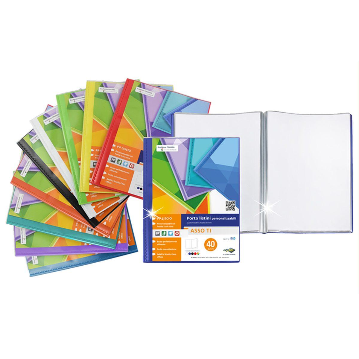 Portalistino in pp personalizzabile asso ti - 22 x 30 - 60 fg