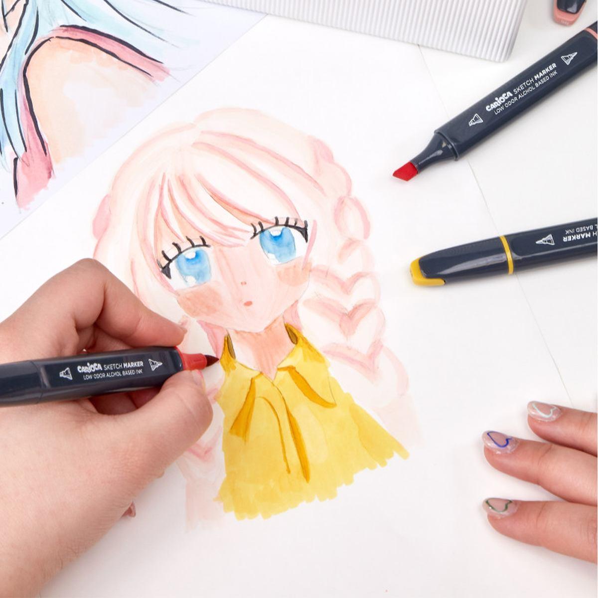 Carioca plus sketch marker colori assortiti - 10 pz