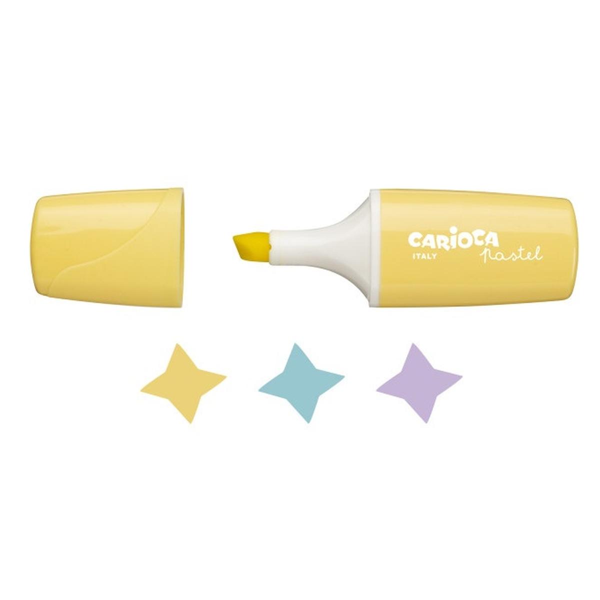 Carioca evidenziatori minilight pastel - 3 pz