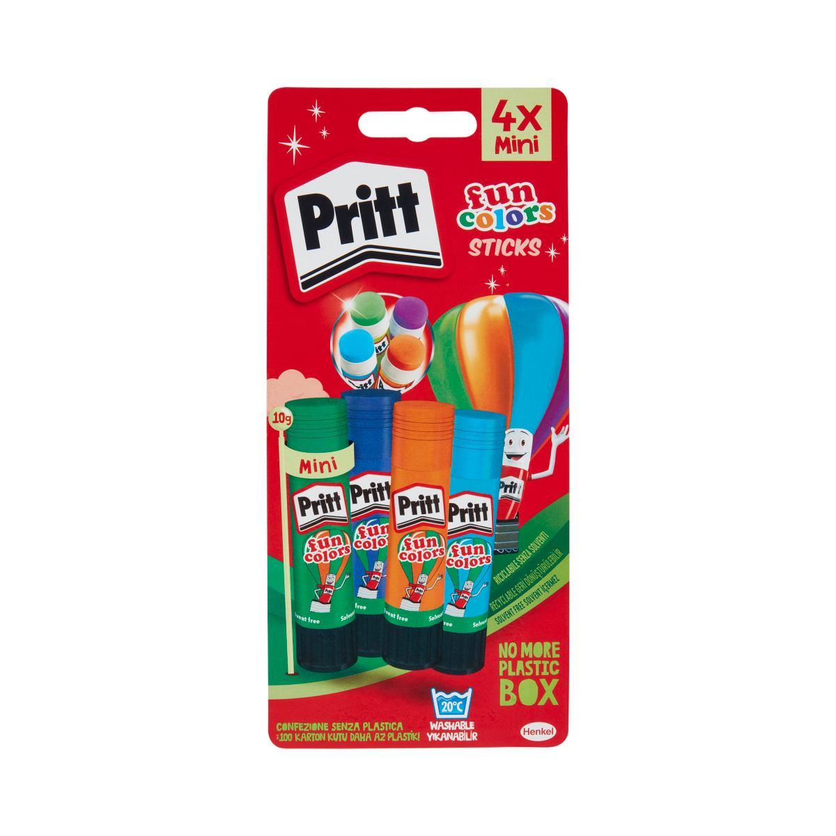 Henkel pritt stick fun colors 10g - blister 4 pz