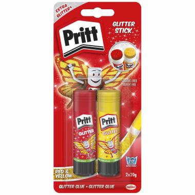 Henkel pritt stick glitter giallo - rosso 20g