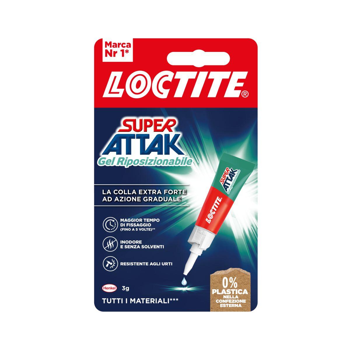 Henkel loctite super attak gel riposizionabile 3g