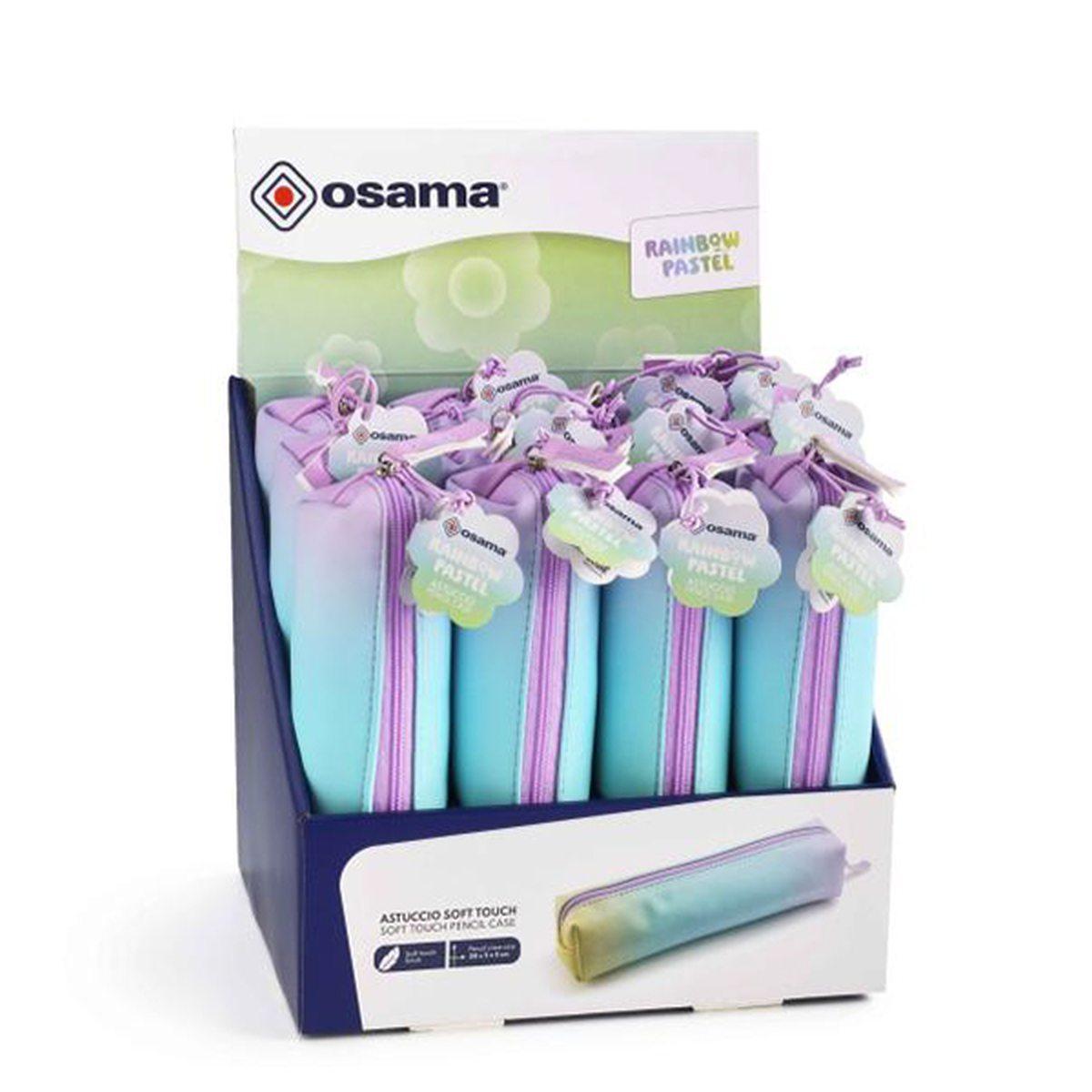 Astuccio bustina soft touch rainbow pastel osama