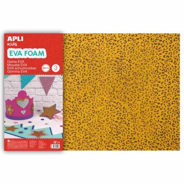 Apli gomma eva stampata leopardo 40 x 60 cm x 2 mm