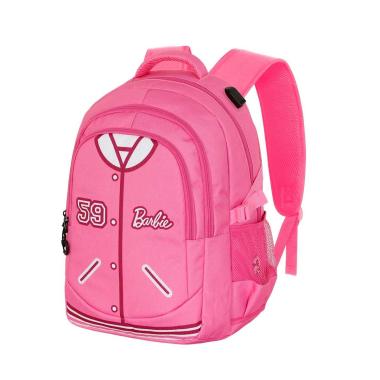 Zaino running plus barbie varsity rosa