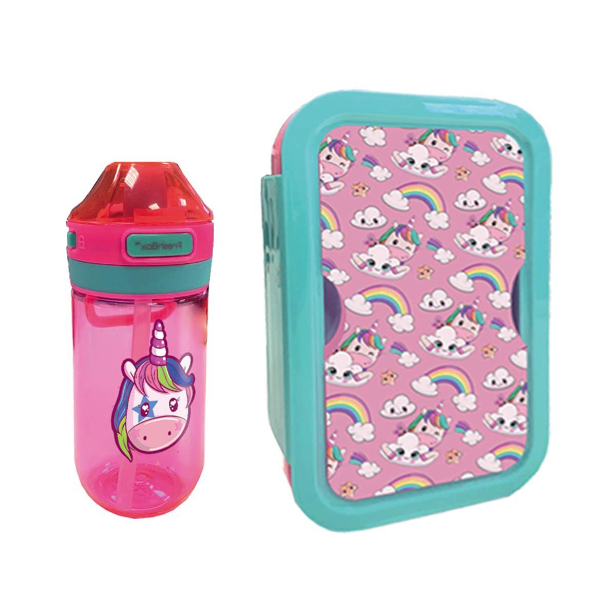 Shout magic unicorn  set borraccia + portamerenda