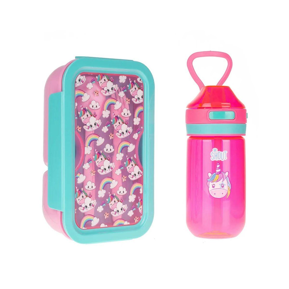 Shout magic unicorn  set borraccia + portamerenda