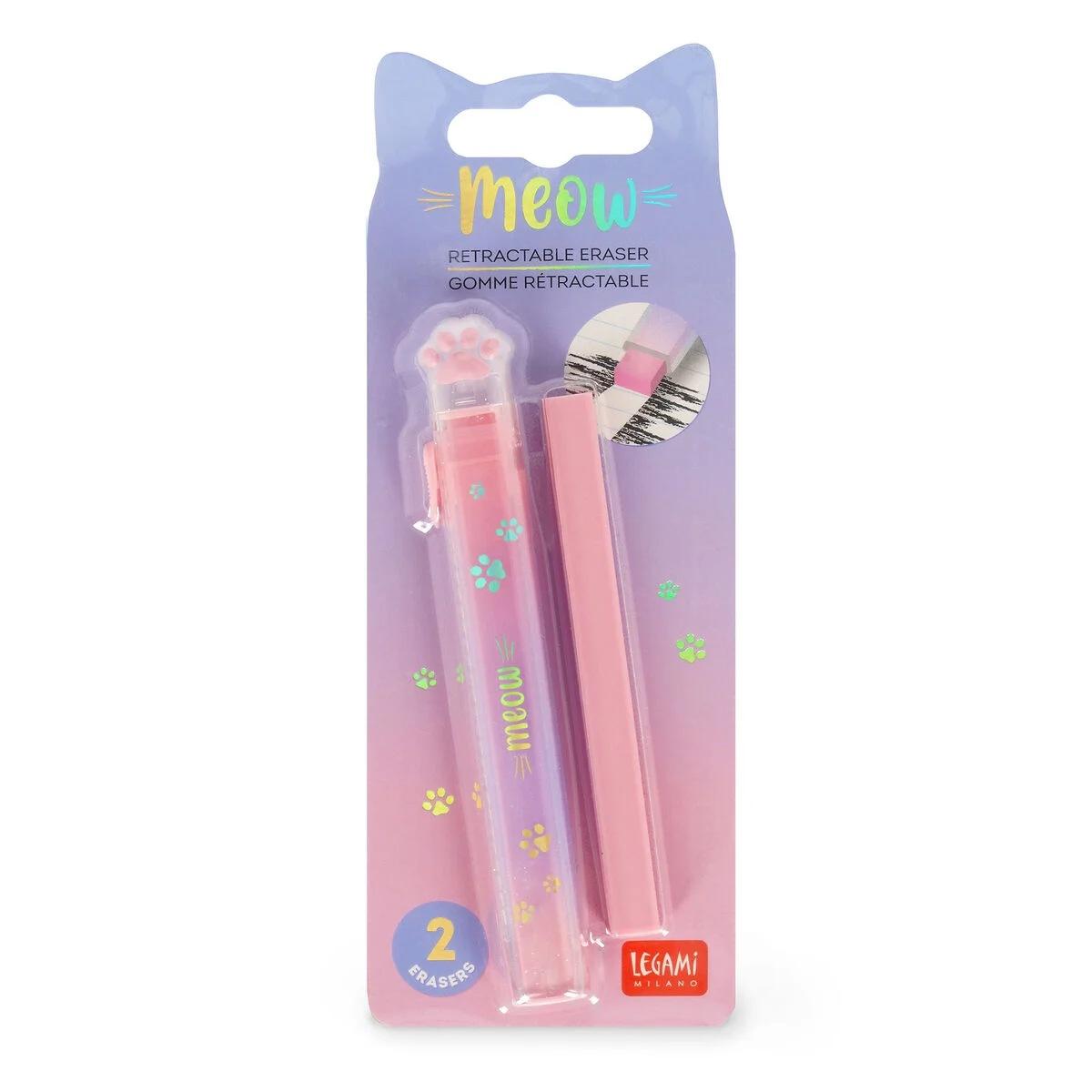 Legami - gomma retrattile con ricarica - meow