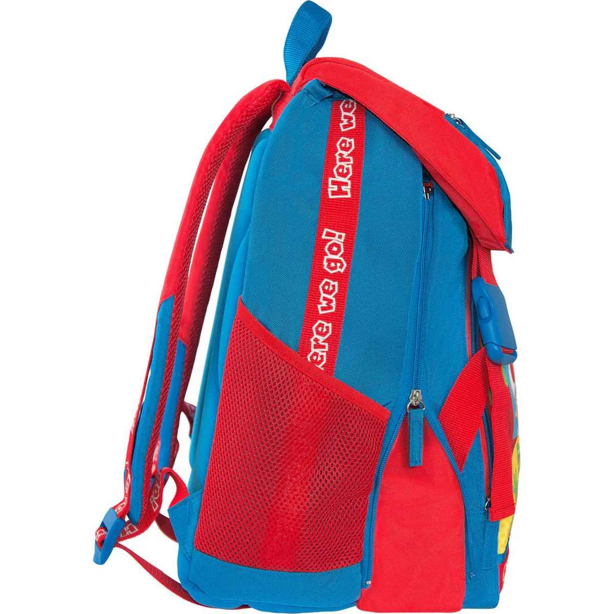 Zaino estensibile super mario rosso/blu