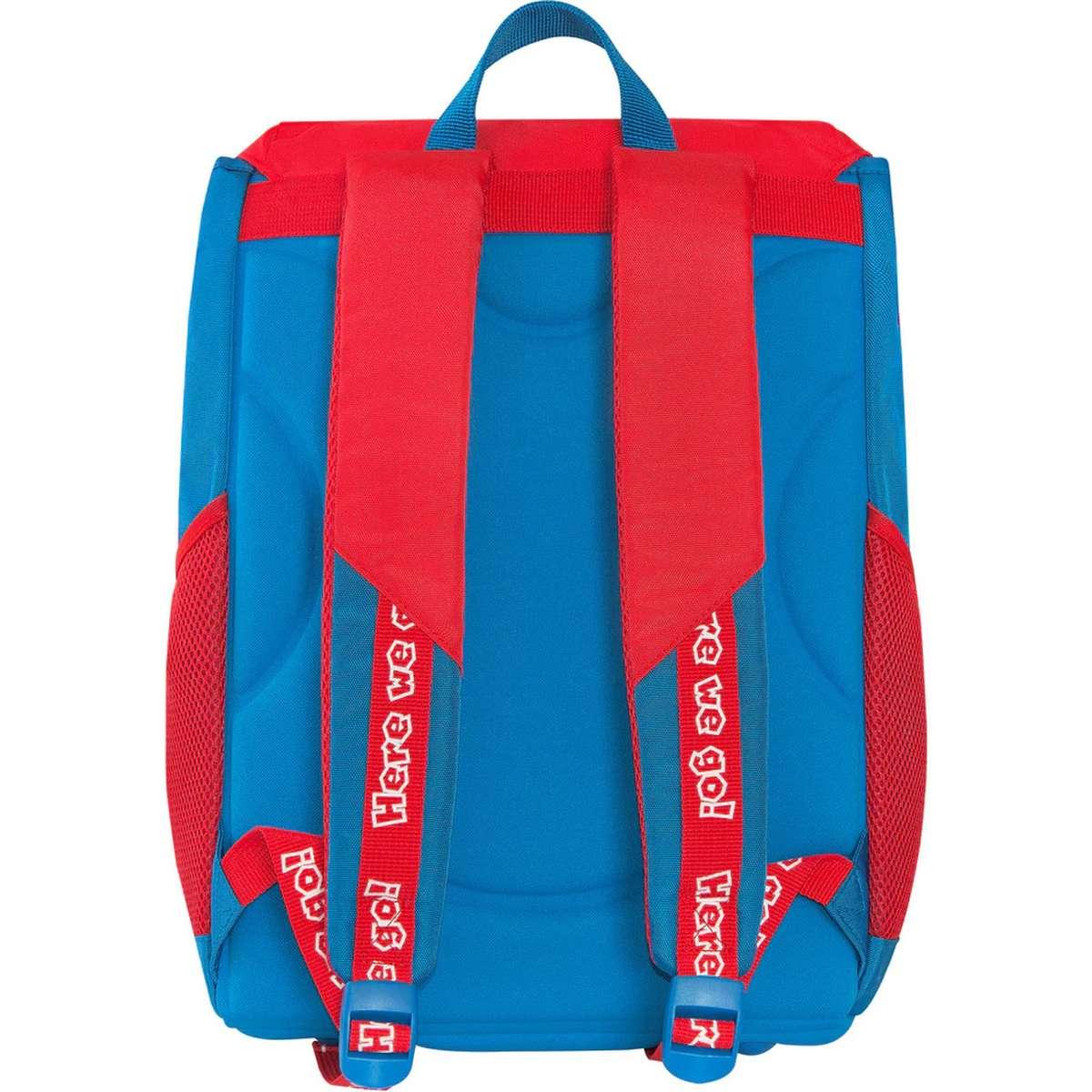 Zaino estensibile super mario rosso/blu