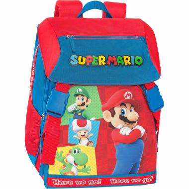 Zaino estensibile super mario rosso/blu