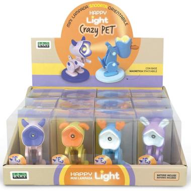 Lebez mini lampada snodata orientabile crazy pet