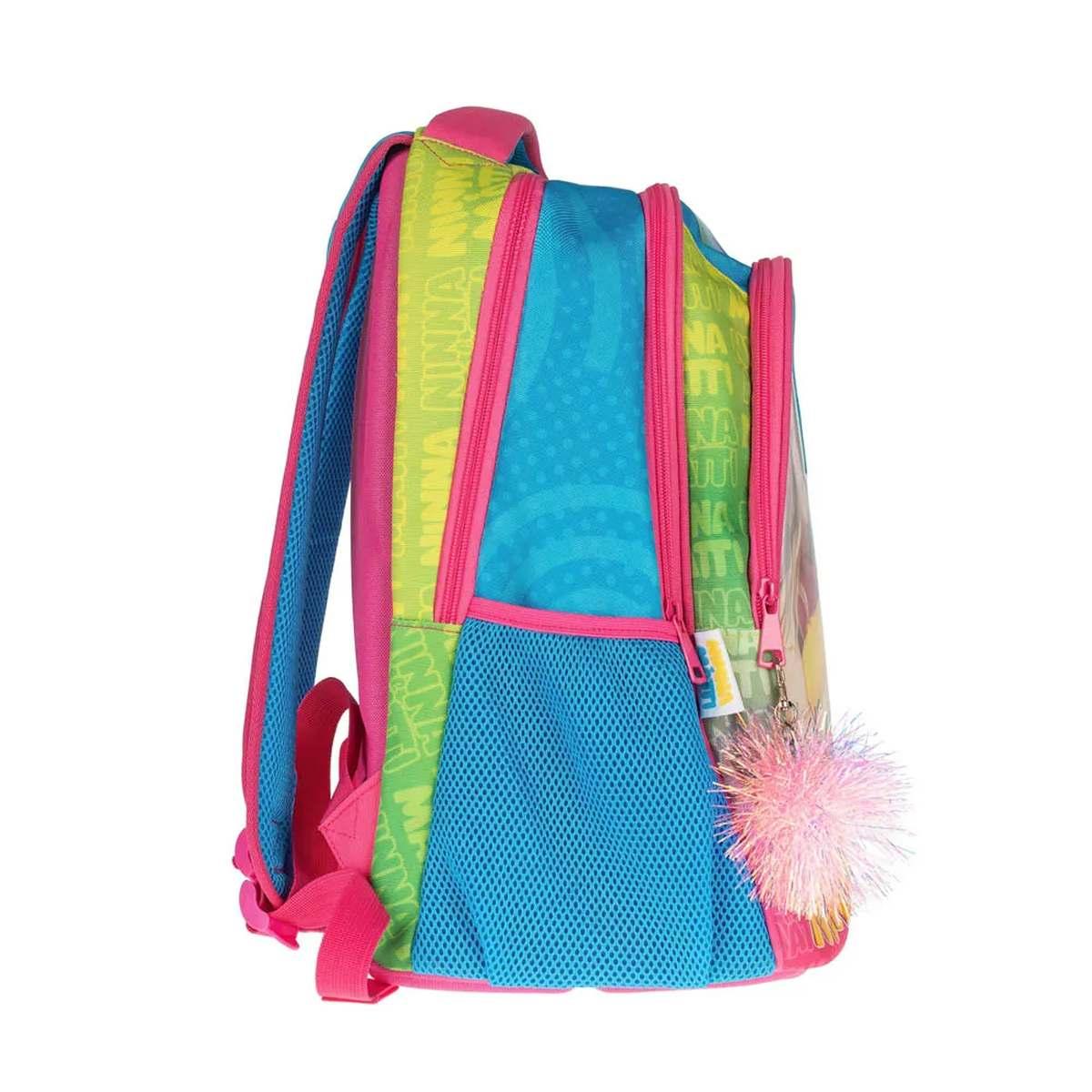 Zaino ovetto con pom pom ninna e matti