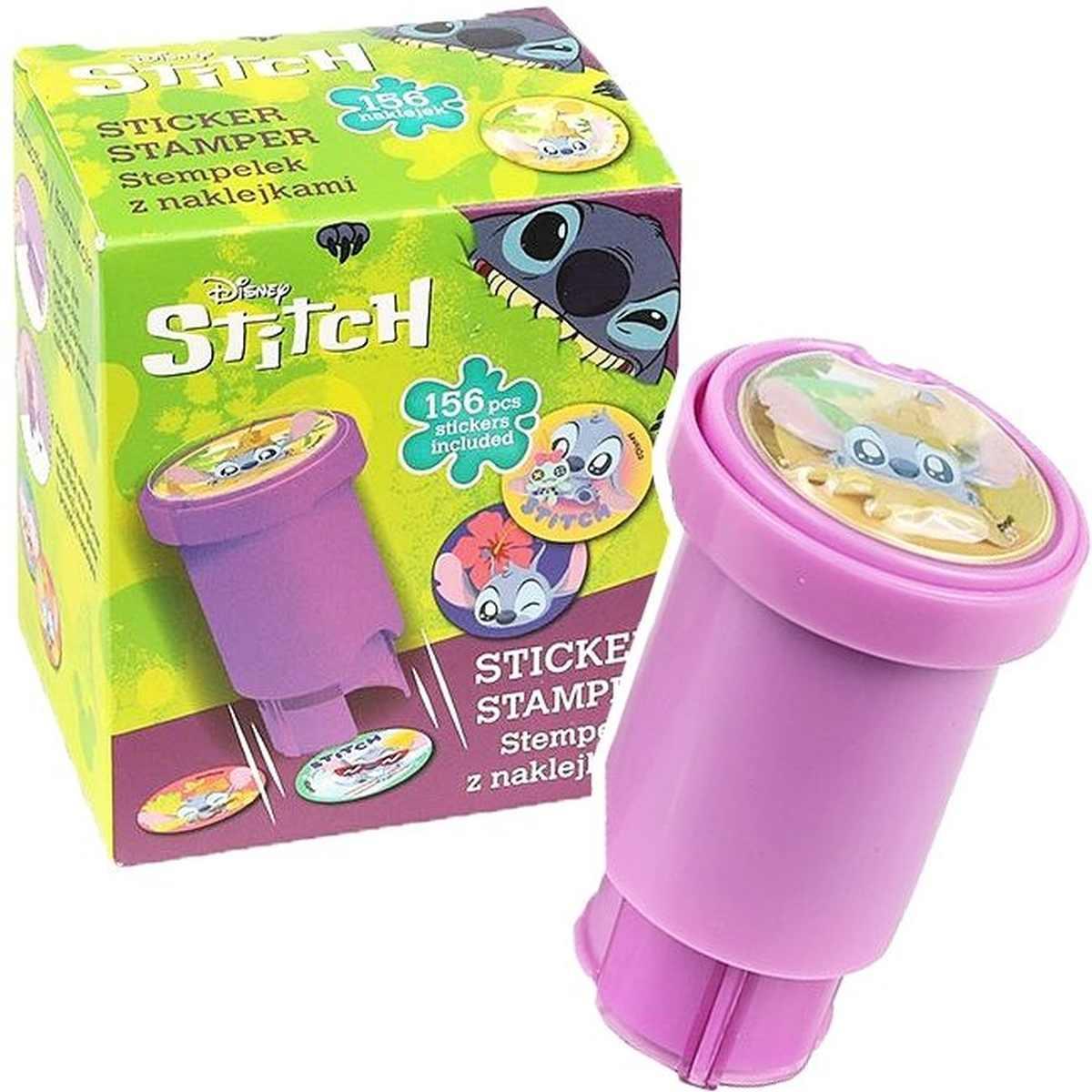 Timbro con adesivo stitch 156 sticker