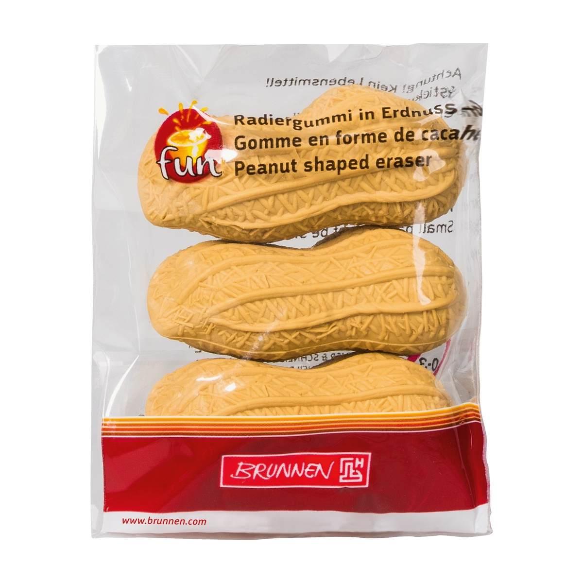 Gomma a forma di arachidi - set 3 pz