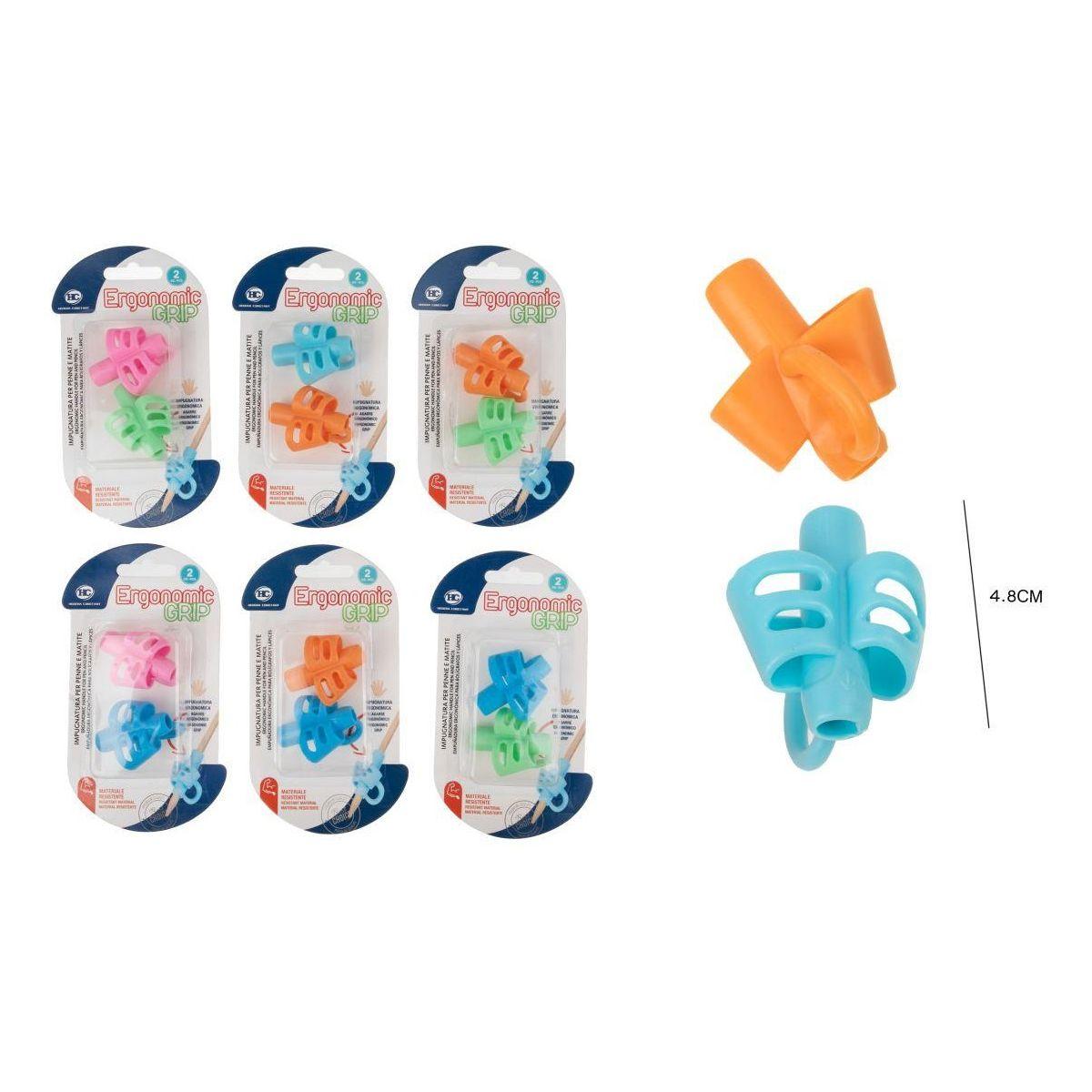 Ergonomic grip - colori assortiti - 2 pz