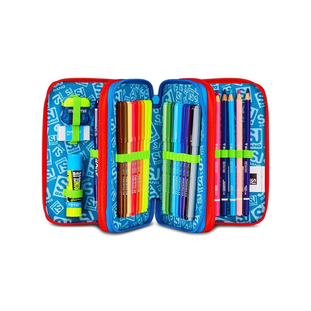 Astuccio 3 zip con corredo fantasys boy