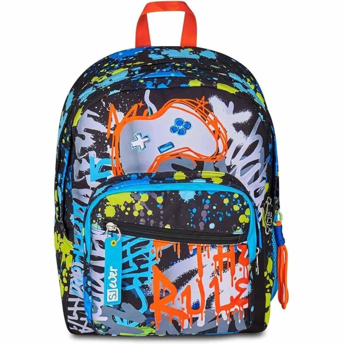 Zaino doppio scomparto sj gang sj ever rules boy