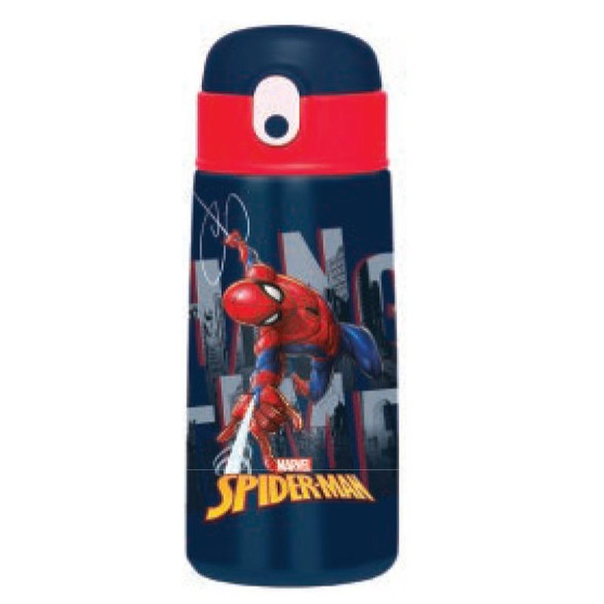 Bottiglia termica kid 460 ml con cannuccia spiderman