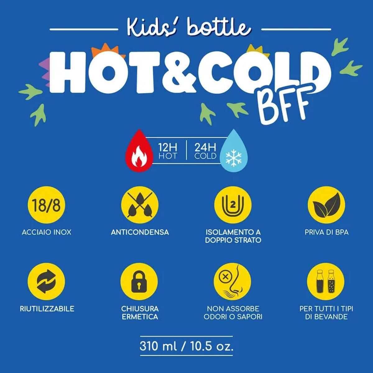 Legami - borraccia termica per bambini - hot&cold bff