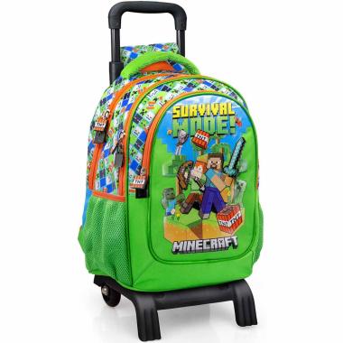 Zaino trolley staccabile exclusive minecraft survival