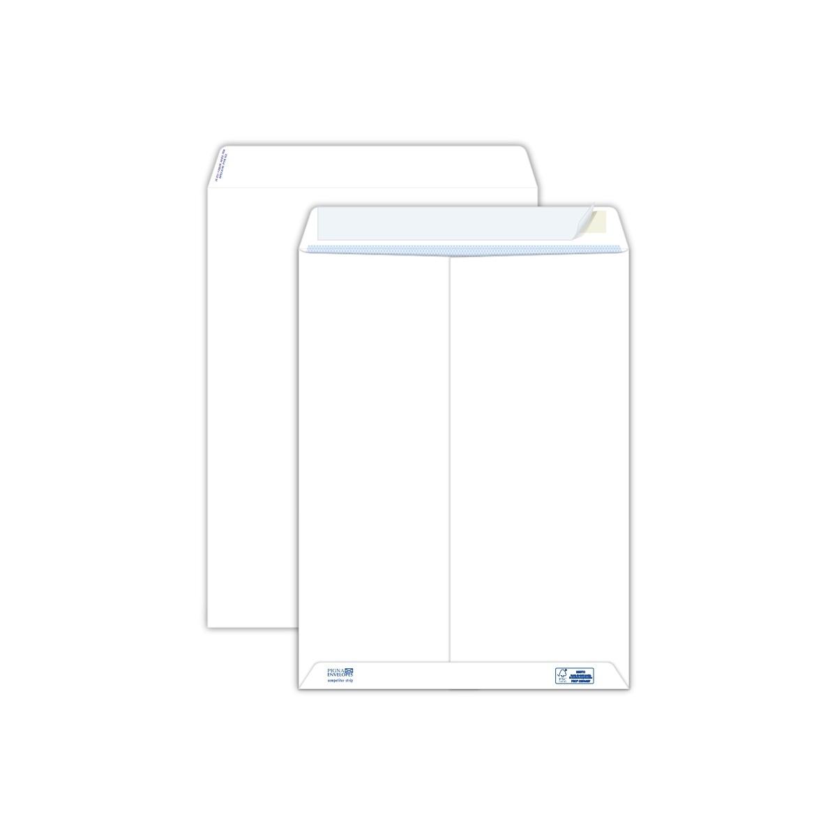 Buste a sacco fondo piatto 229 x 324 mm competitor strip 80 gr - pack 20 pz